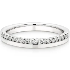 Beaverbrooks 18ct White Gold Diamond 2.5mm Ladies Wedding Ring
