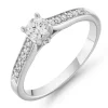 Beaverbrooks 9ct White Gold Diamond Solitaire Engagement Ring