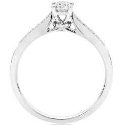 Beaverbrooks 9ct White Gold Diamond Solitaire Engagement Ring