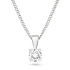 Beaverbrooks 9ct White Gold Diamond Solitaire Pendant