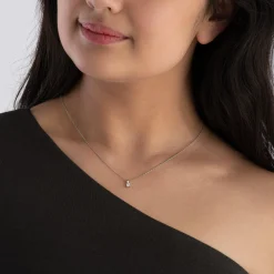 Beaverbrooks 9ct White Gold Diamond Solitaire Pendant