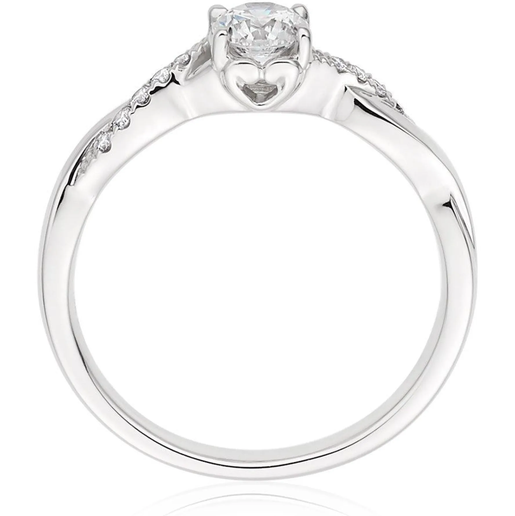 Beaverbrooks 18ct White Gold Diamond Solitaire Ring