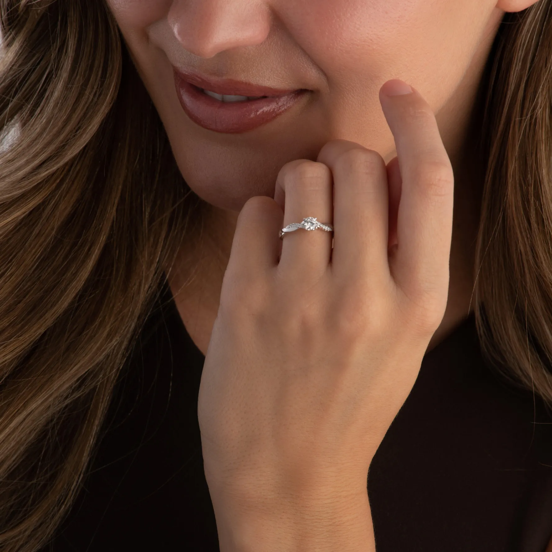 Beaverbrooks 18ct White Gold Diamond Solitaire Ring