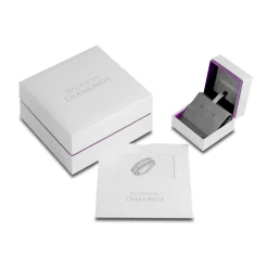 Beaverbrooks 9ct White Gold Diamond Hoop Earrings