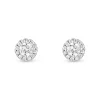 Beaverbrooks 9ct White Gold Cubic Zirconia Stud Earrings