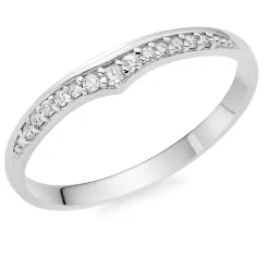 Beaverbrooks 9ct White Gold Diamond Wedding Ring