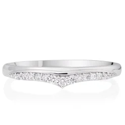 Beaverbrooks 9ct White Gold Diamond Wedding Ring