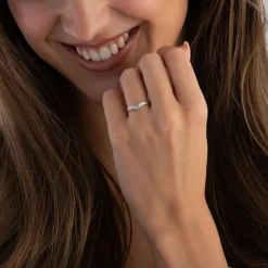 Beaverbrooks 9ct White Gold Diamond Wedding Ring