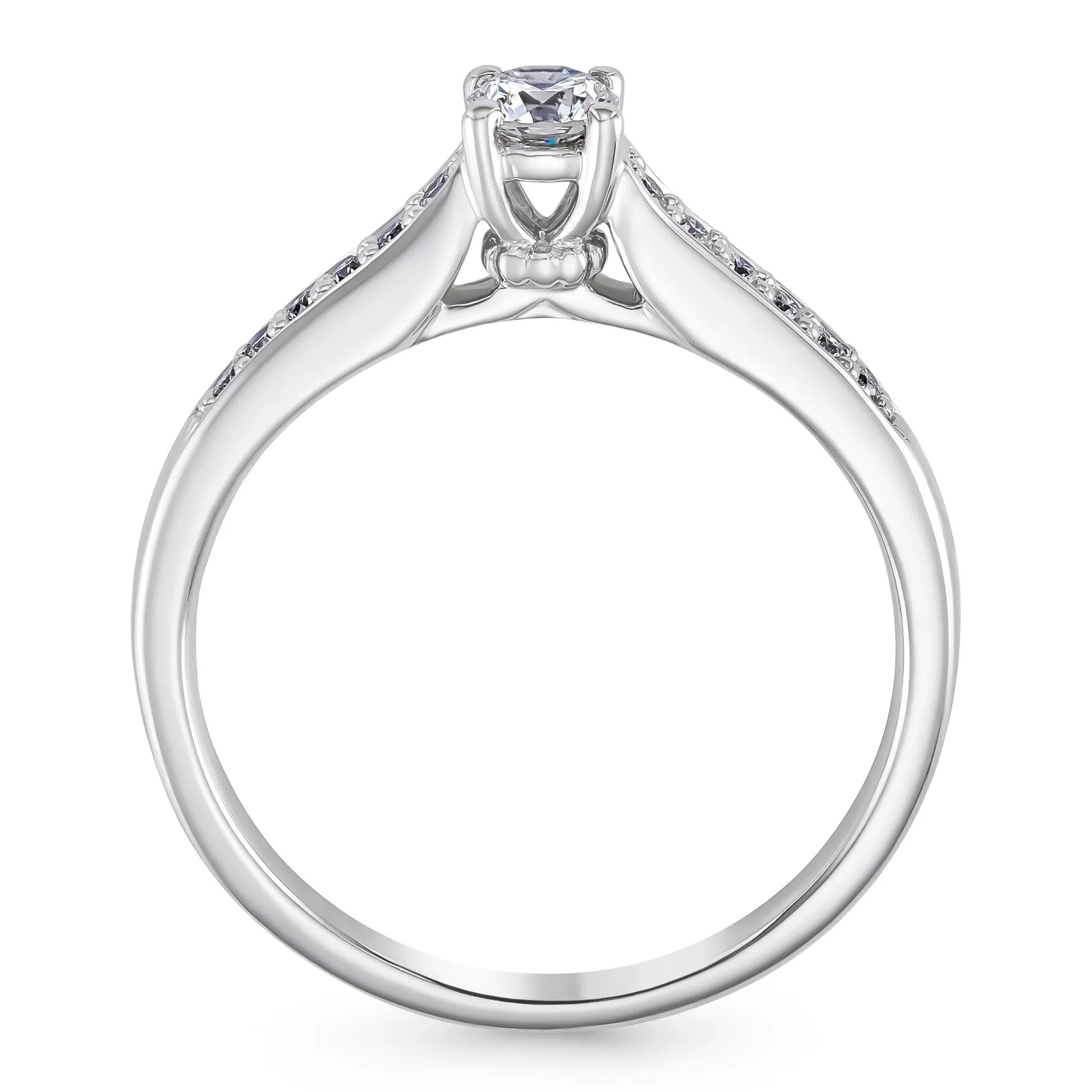 Beaverbrooks 9ct White Gold Diamond Solitaire Engagement Ring