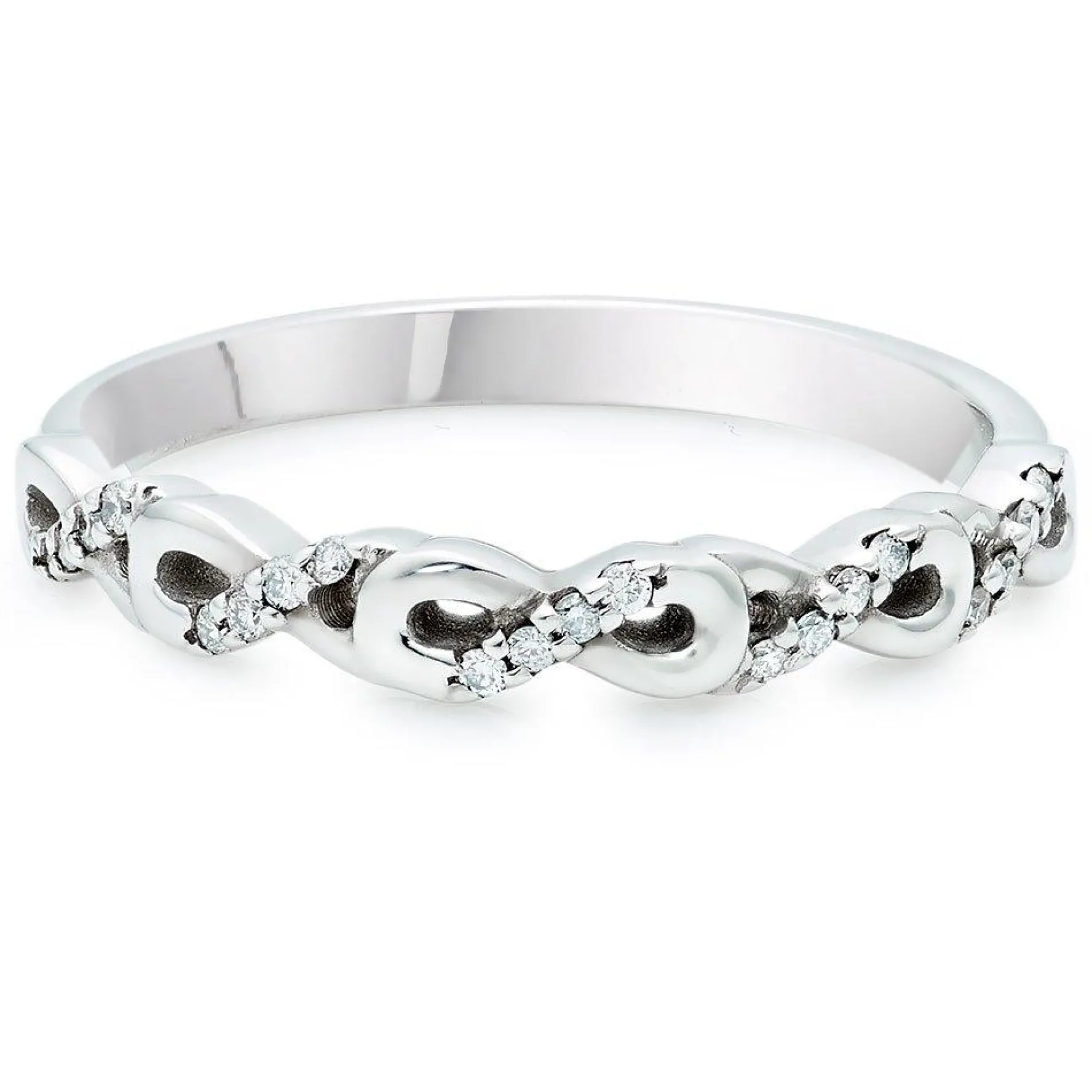Beaverbrooks 18ct White Gold Diamond Wedding Ring