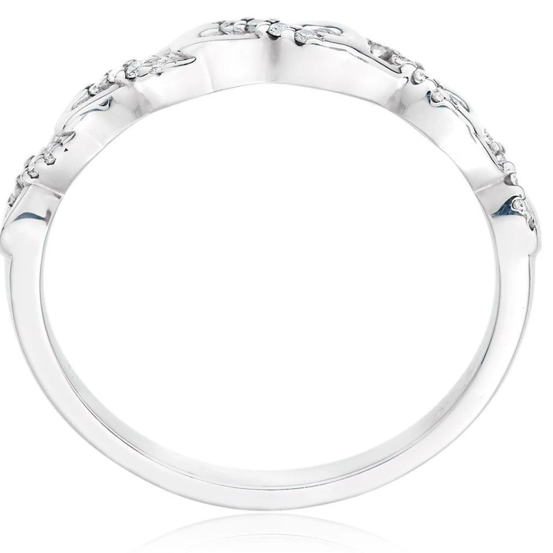 Beaverbrooks 18ct White Gold Diamond Wedding Ring