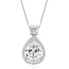Beaverbrooks 9ct White Gold Cubic Zirconia Pear Drop Pendant
