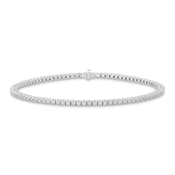 Beaverbrooks 9ct White Gold Diamond Tennis Bracelet