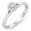 Beaverbrooks 9ct White Gold Diamond Cluster Ring