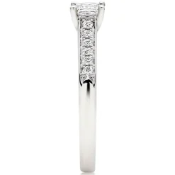Beaverbrooks 18ct White Gold Diamond Princess Cut Solitaire Ring