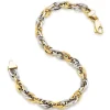 Beaverbrooks 9ct Yellow and White Gold Bracelet