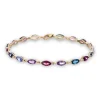 Beaverbrooks 9ct Yellow Gold Gemstone Bracelet
