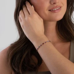 Beaverbrooks 9ct Yellow Gold Gemstone Bracelet