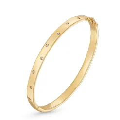 Beaverbrooks 9ct Yellow Gold Diamond Bangle