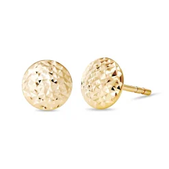 Beaverbrooks 9ct Yellow Gold Circle Stud Earrings