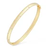 Beaverbrooks 9ct Yellow Gold Diamond Bangle