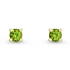Beaverbrooks 9ct Yellow Gold Peridot Stud Earrings