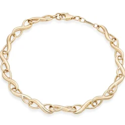 Beaverbrooks 9ct Yellow Gold Infinity Bracelet