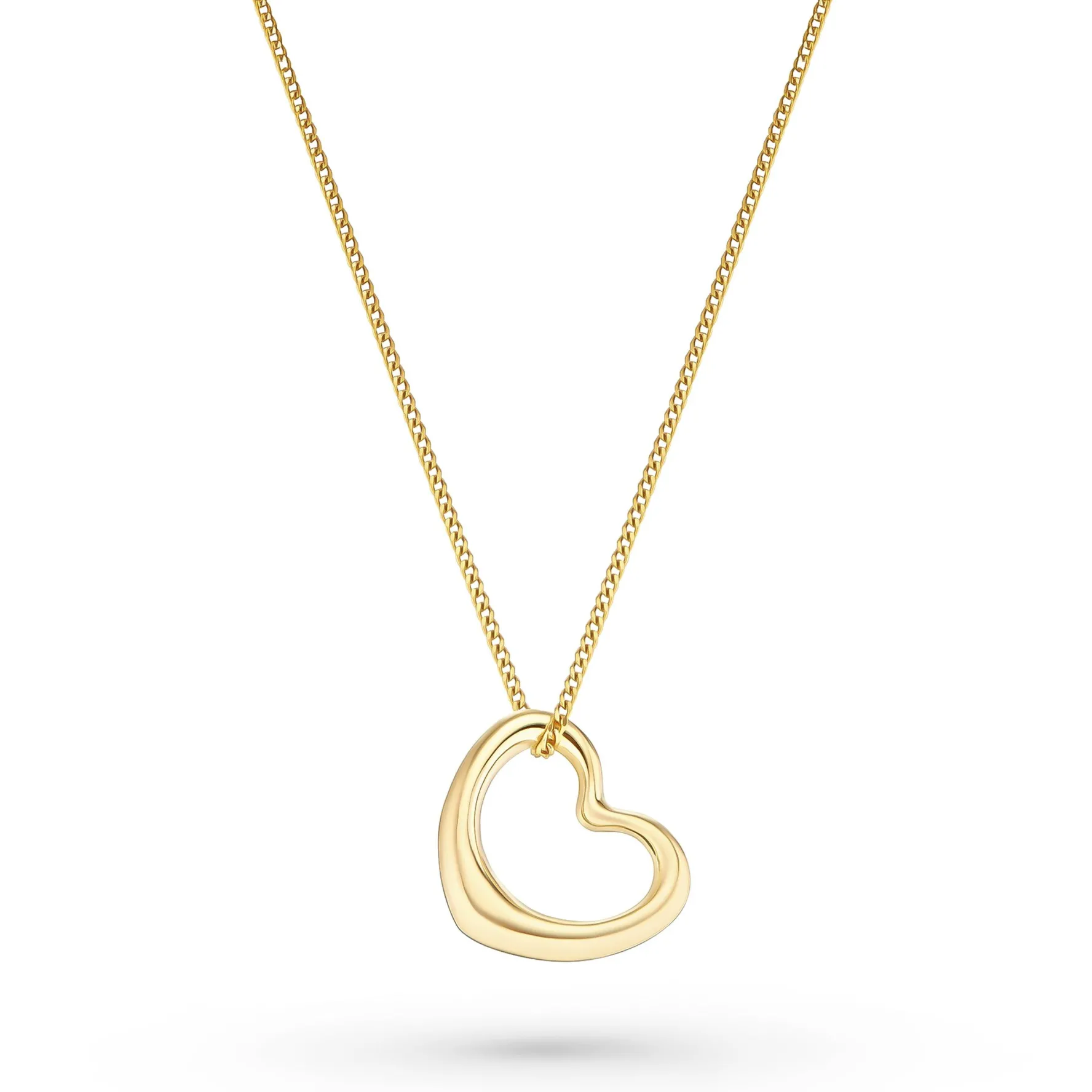Beaverbrooks 9ct Yellow Gold Heart Pendant