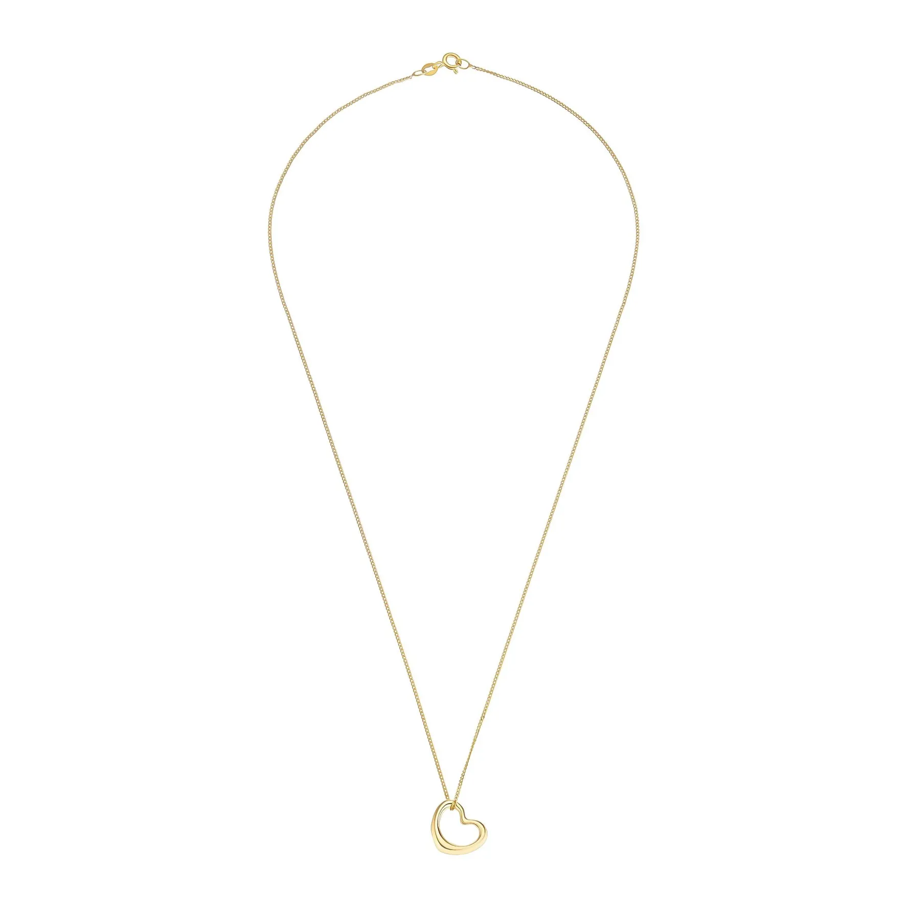 Beaverbrooks 9ct Yellow Gold Heart Pendant