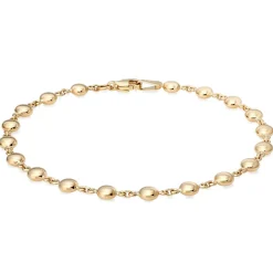 Beaverbrooks 9ct Yellow Gold Ladies Bead Bracelet