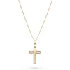 Beaverbrooks 9ct Yellow Gold Mother of Pearl Cross Pendant