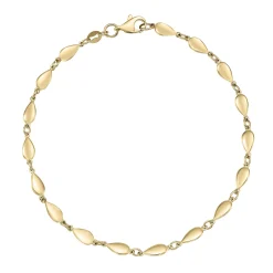 Beaverbrooks 9ct Yellow Gold Fancy Pear Bracelet