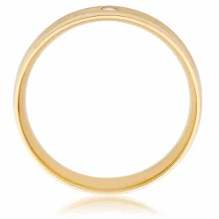 Beaverbrooks 18ct Yellow Gold Diamond 4mm Wedding Ring