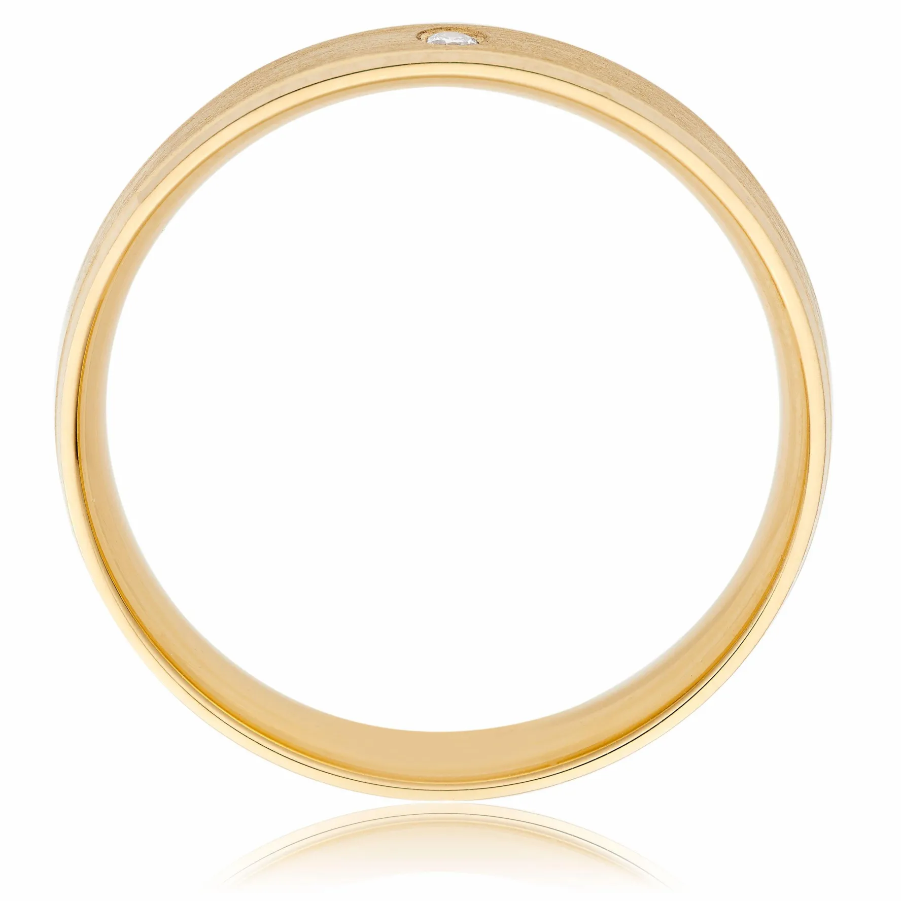 Beaverbrooks 18ct Yellow Gold Diamond 4mm Wedding Ring