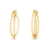 Beaverbrooks 9ct Yellow Gold Double Hoop Earrings