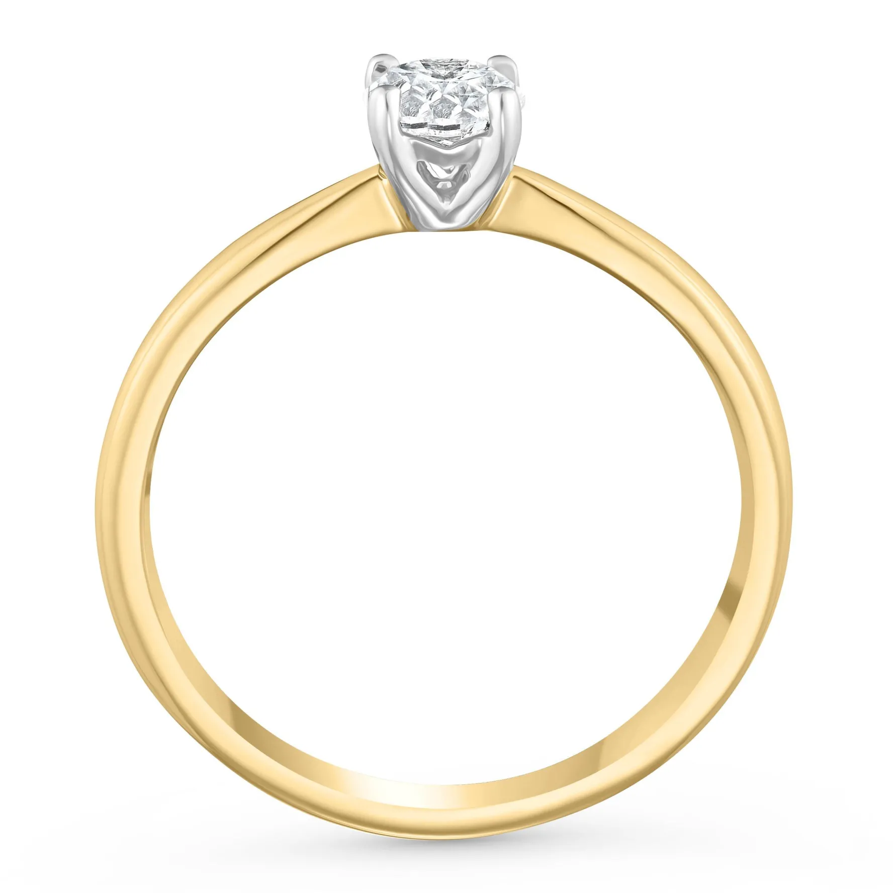 Beaverbrooks 18ct Yellow Gold Diamond Solitaire Engagement Ring