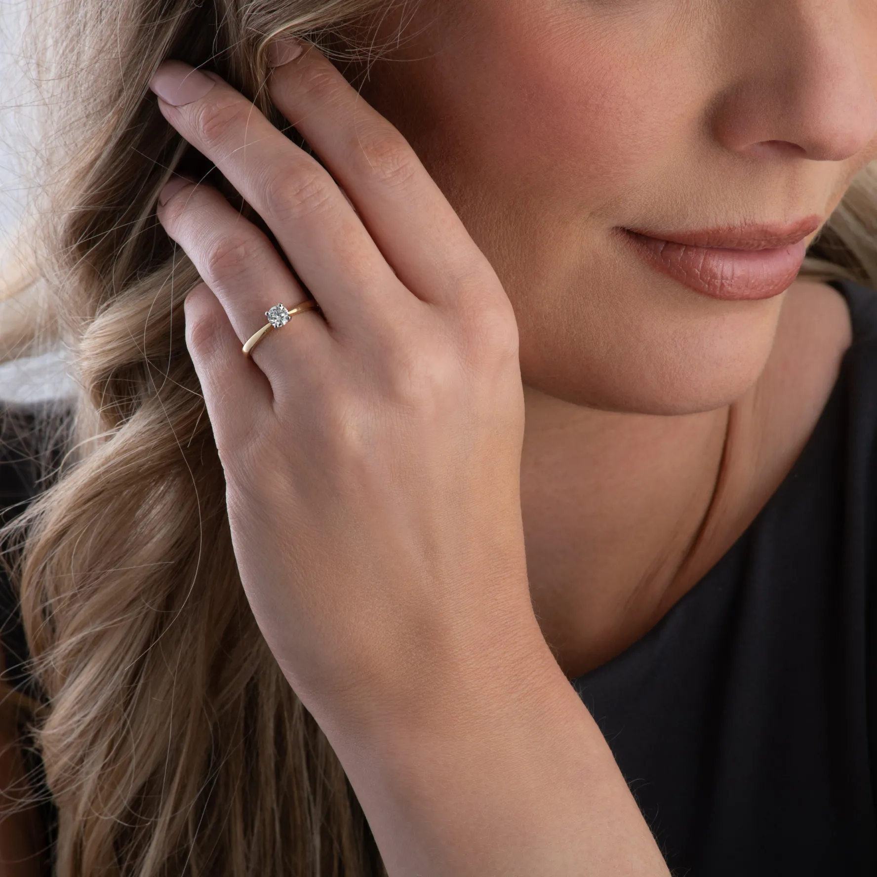Beaverbrooks 18ct Yellow Gold Diamond Solitaire Engagement Ring