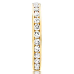Beaverbrooks 18ct Yellow Gold Diamond 3mm Full Eternity Ring