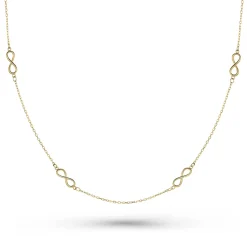 Beaverbrooks 9ct Yellow Gold Infinity Necklace
