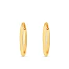 Beaverbrooks 9ct Yellow Gold 10mm Hoop Earrings