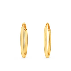 Beaverbrooks 9ct Yellow Gold 10mm Hoop Earrings