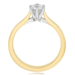 Beaverbrooks 18ct Yellow Gold Diamond Solitaire Ring