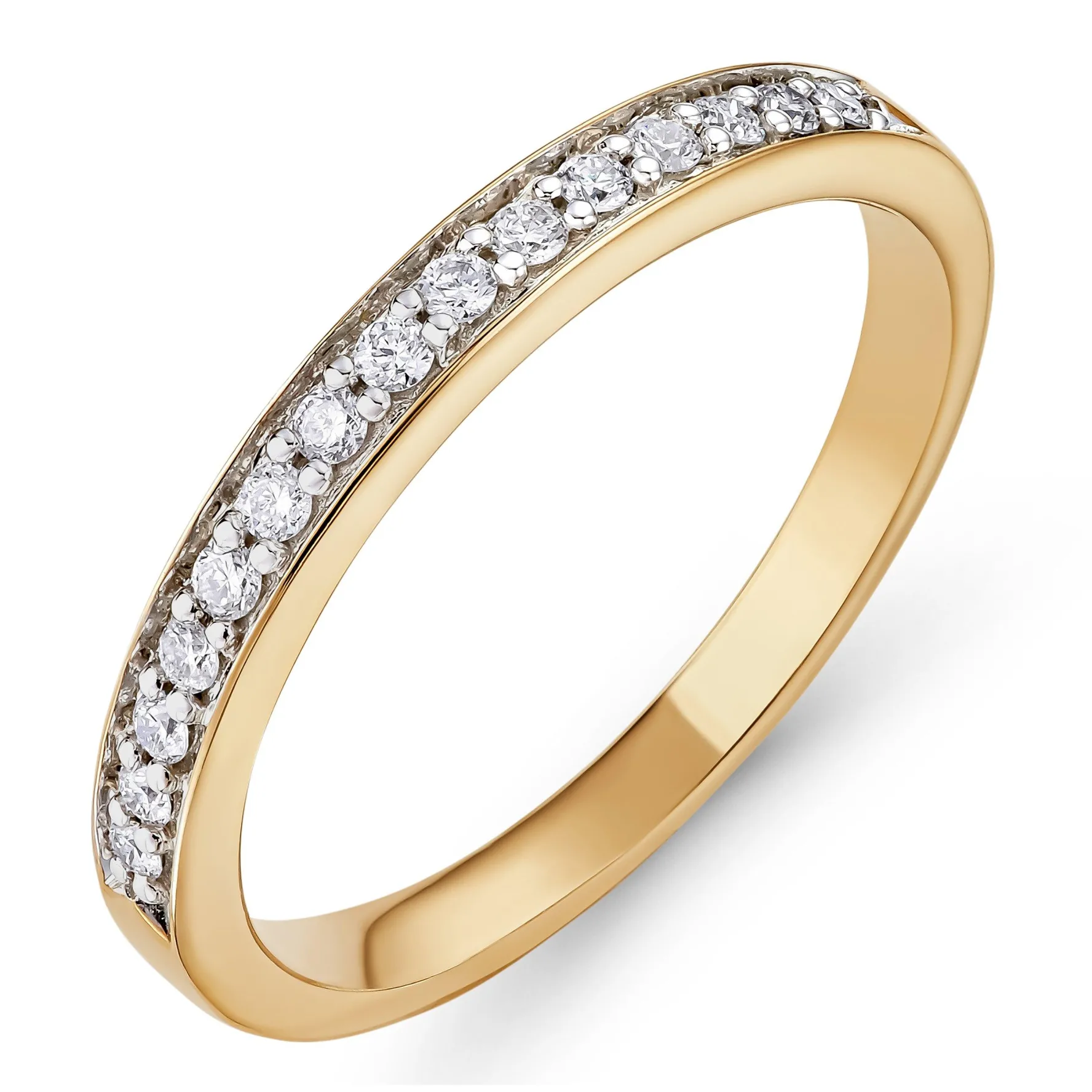 Beaverbrooks 9ct Yellow Gold Diamond 1.5mm Wedding Ring