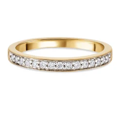 Beaverbrooks 9ct Yellow Gold Diamond 1.5mm Wedding Ring