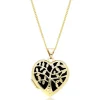 Beaverbrooks 9ct Yellow Gold Tree Heart Locket