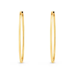 Beaverbrooks 9ct Yellow Gold 40mm Hoop Earrings