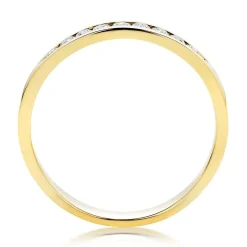 Beaverbrooks 9ct Yellow Gold Diamond Half Eternity Ring