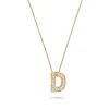 Beaverbrooks 9ct Yellow Gold Diamond Initial D Pendant