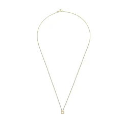 Beaverbrooks 9ct Yellow Gold Diamond Initial D Pendant