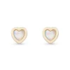 Beaverbrooks 9ct Yellow Gold Mother of Pearl Stud Earrings